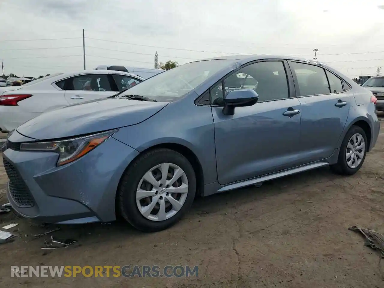 1 Photograph of a damaged car JTDEPRAE7LJ040641 TOYOTA COROLLA 2020