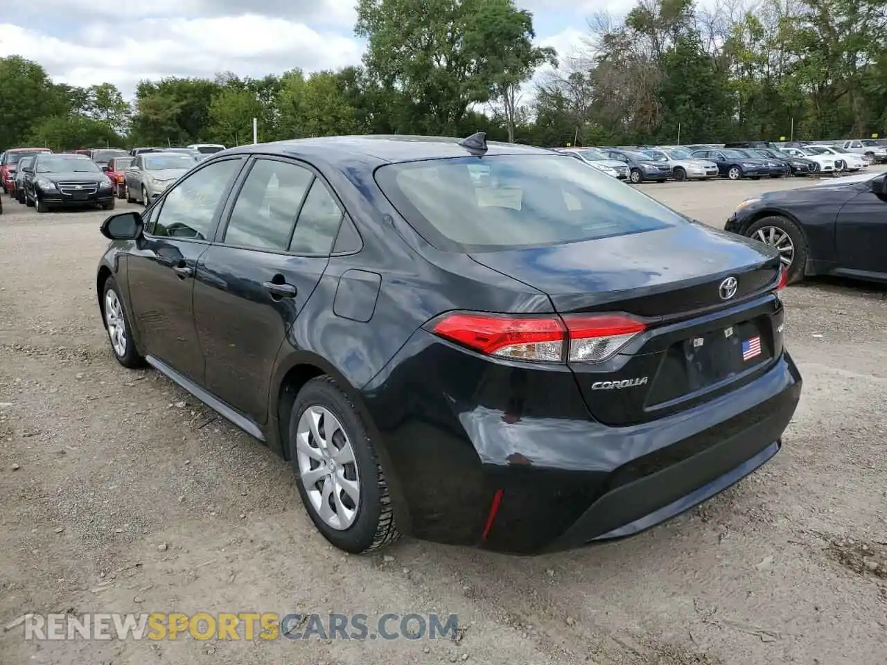 3 Photograph of a damaged car JTDEPRAE7LJ044382 TOYOTA COROLLA 2020
