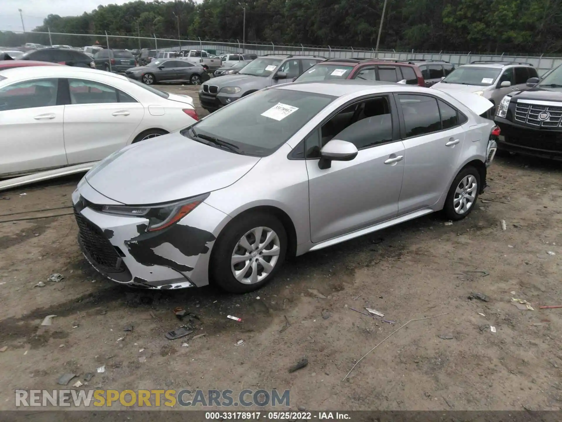 2 Photograph of a damaged car JTDEPRAE7LJ051946 TOYOTA COROLLA 2020