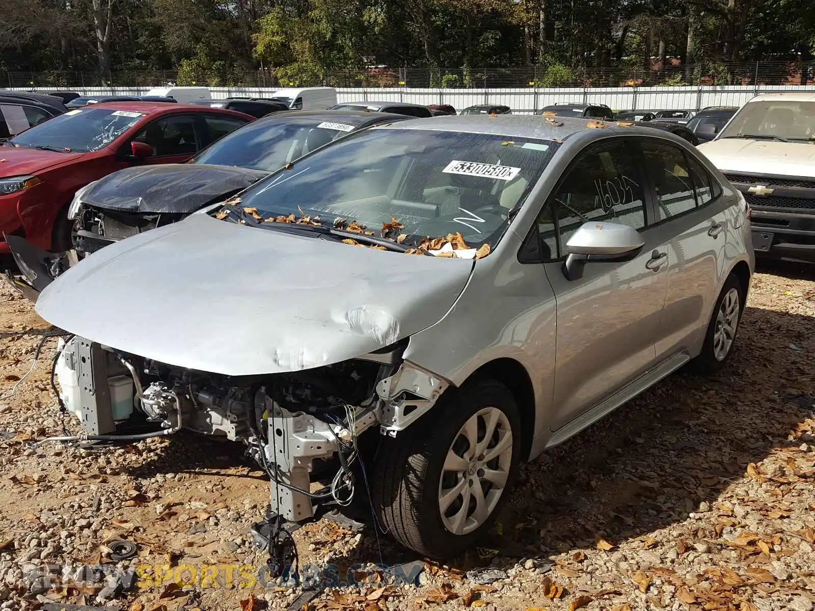 2 Photograph of a damaged car JTDEPRAE7LJ055026 TOYOTA COROLLA 2020