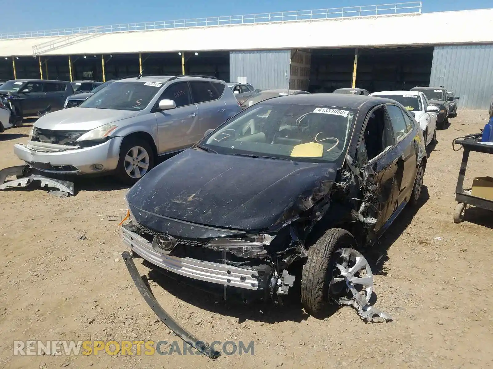 2 Photograph of a damaged car JTDEPRAE7LJ065698 TOYOTA COROLLA 2020