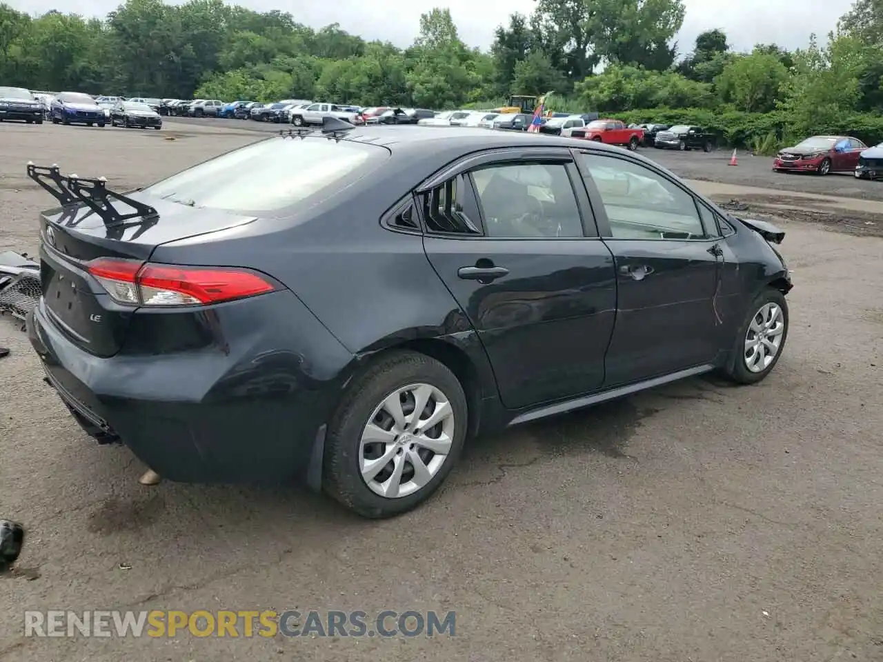 3 Photograph of a damaged car JTDEPRAE7LJ065989 TOYOTA COROLLA 2020