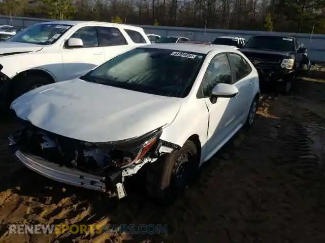 2 Photograph of a damaged car JTDEPRAE7LJ074319 TOYOTA COROLLA 2020