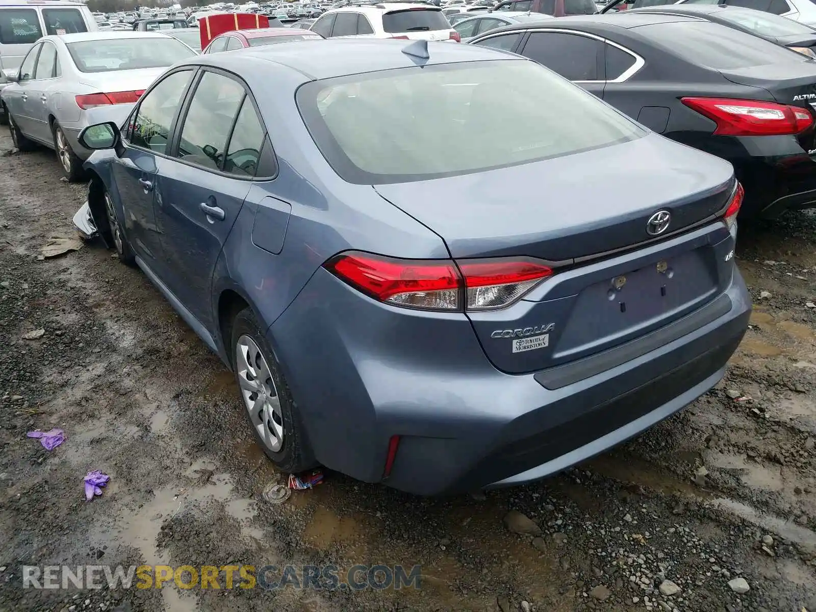3 Photograph of a damaged car JTDEPRAE7LJ080265 TOYOTA COROLLA 2020