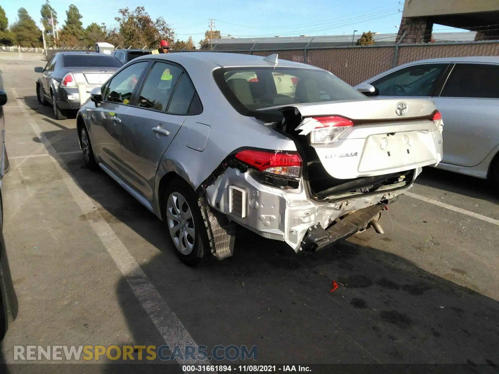 3 Photograph of a damaged car JTDEPRAE7LJ090200 TOYOTA COROLLA 2020