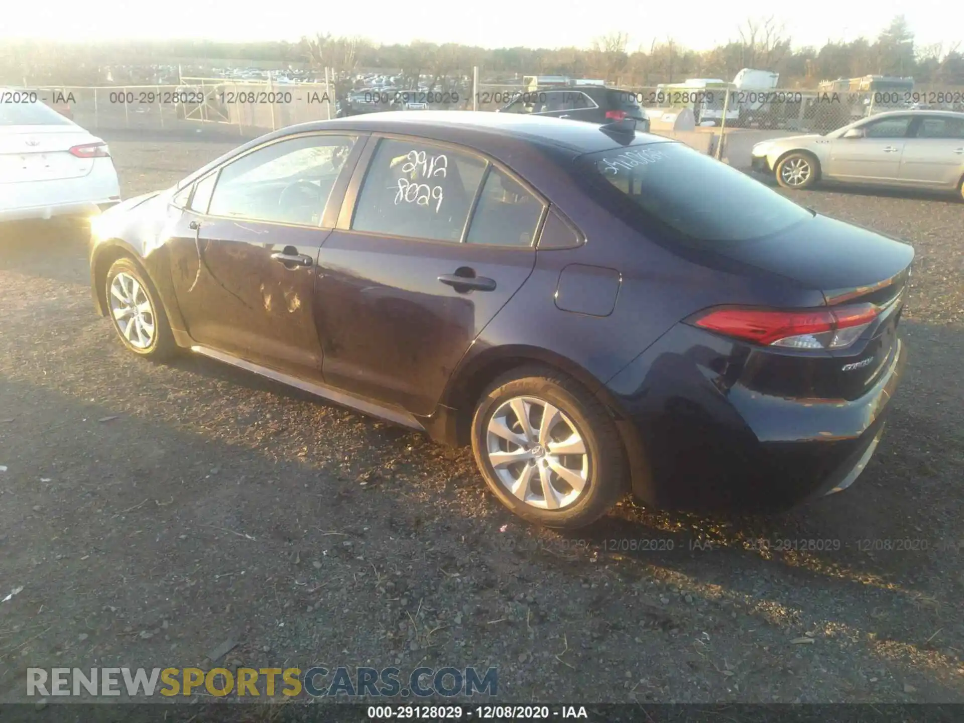 3 Photograph of a damaged car JTDEPRAE7LJ093453 TOYOTA COROLLA 2020