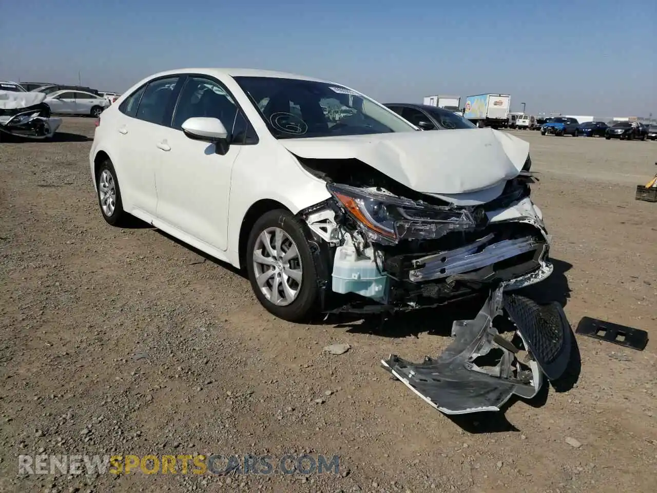 1 Photograph of a damaged car JTDEPRAE7LJ094828 TOYOTA COROLLA 2020
