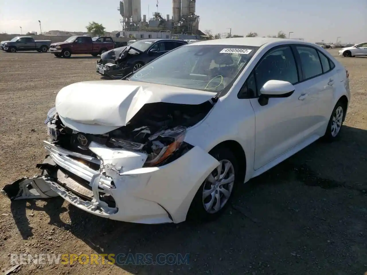 2 Photograph of a damaged car JTDEPRAE7LJ094828 TOYOTA COROLLA 2020