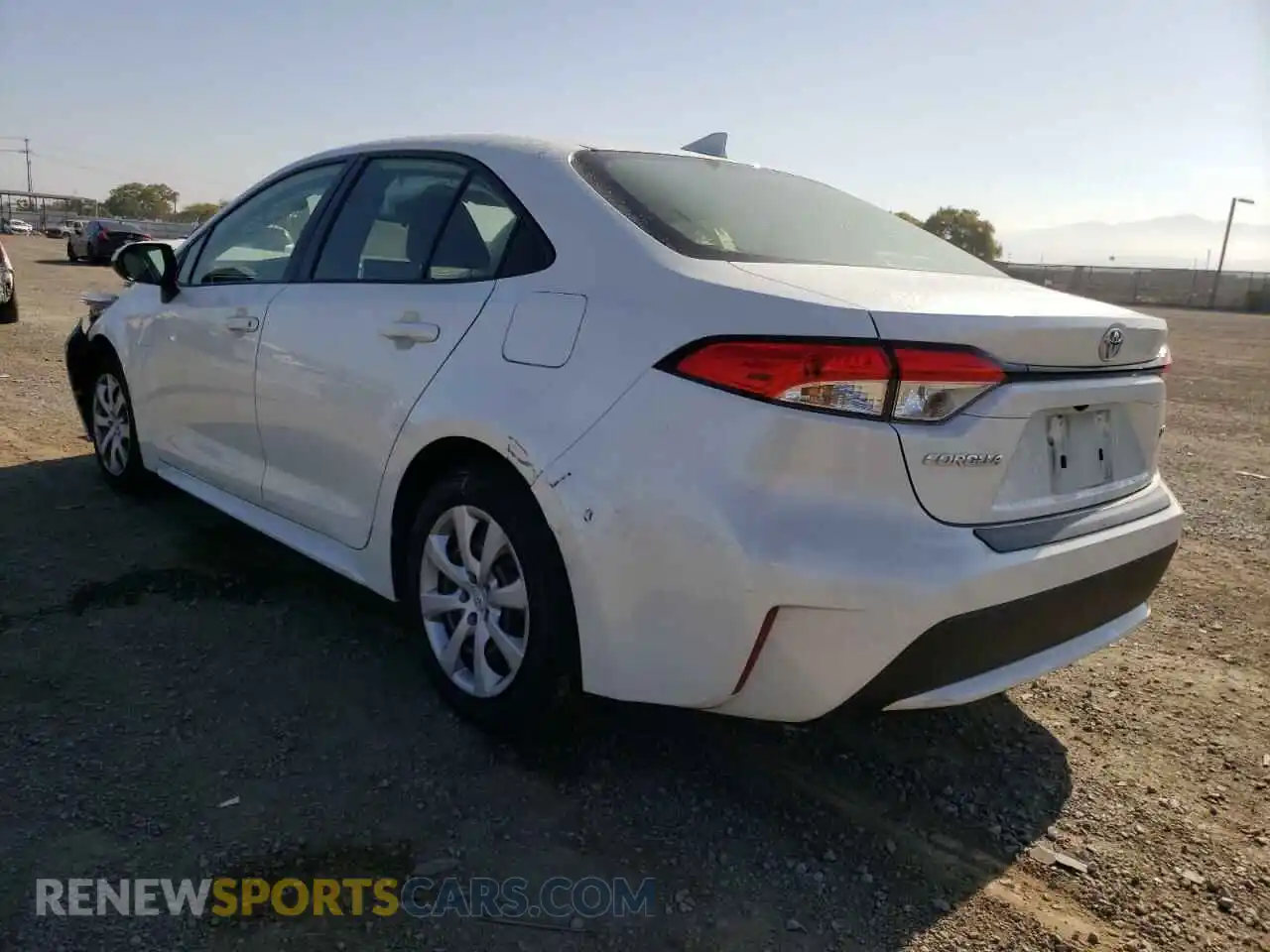 3 Photograph of a damaged car JTDEPRAE7LJ094828 TOYOTA COROLLA 2020
