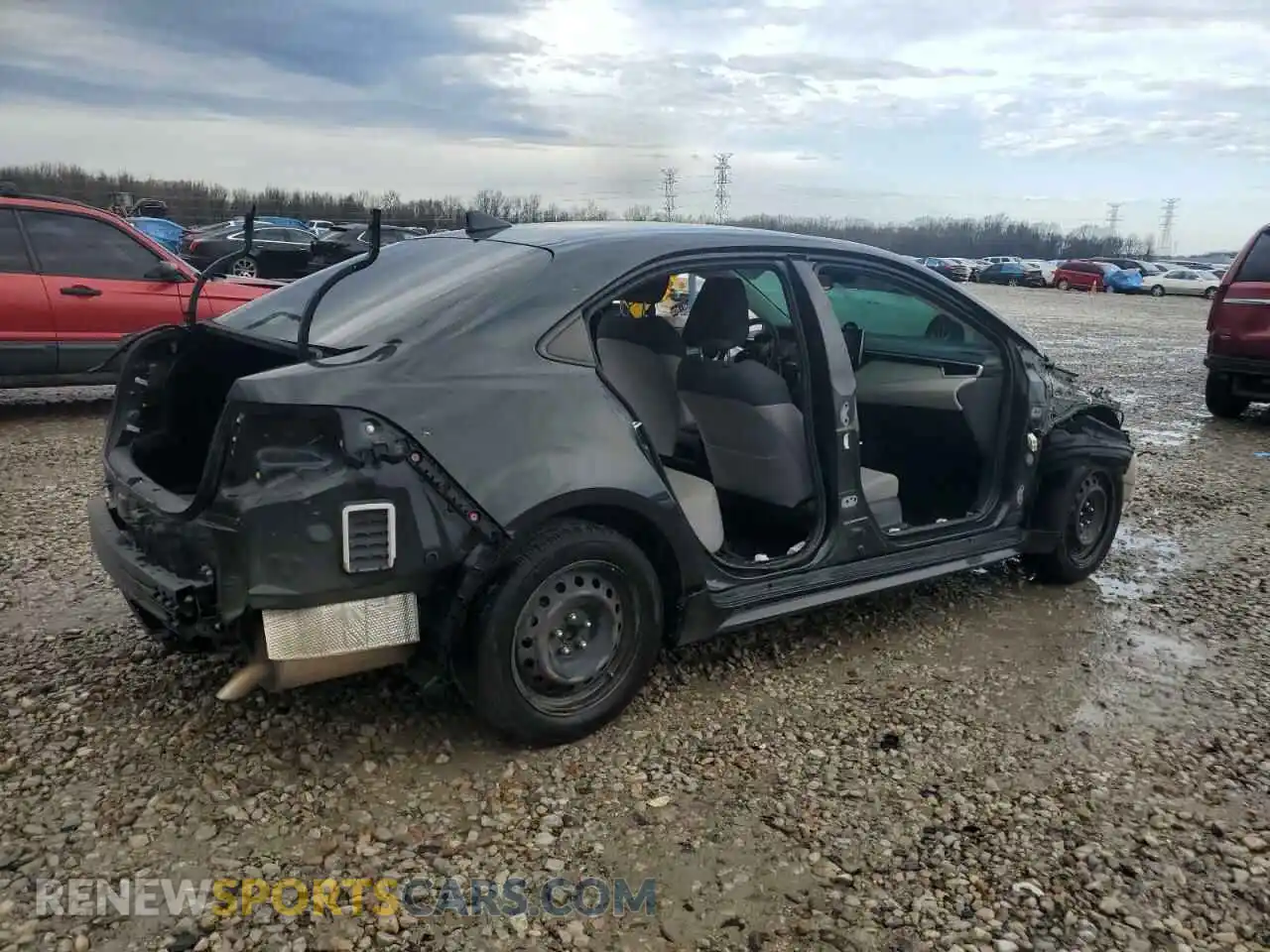 3 Photograph of a damaged car JTDEPRAE7LJ095557 TOYOTA COROLLA 2020