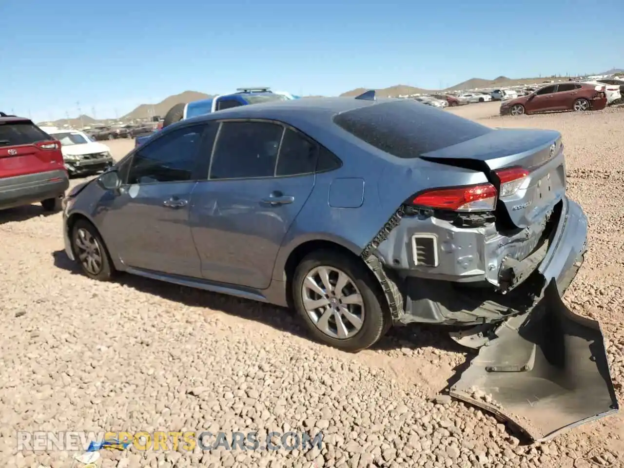 2 fotografías del automóvil dañado JTDEPRAE7LJ095719 TOYOTA COROLLA 2020