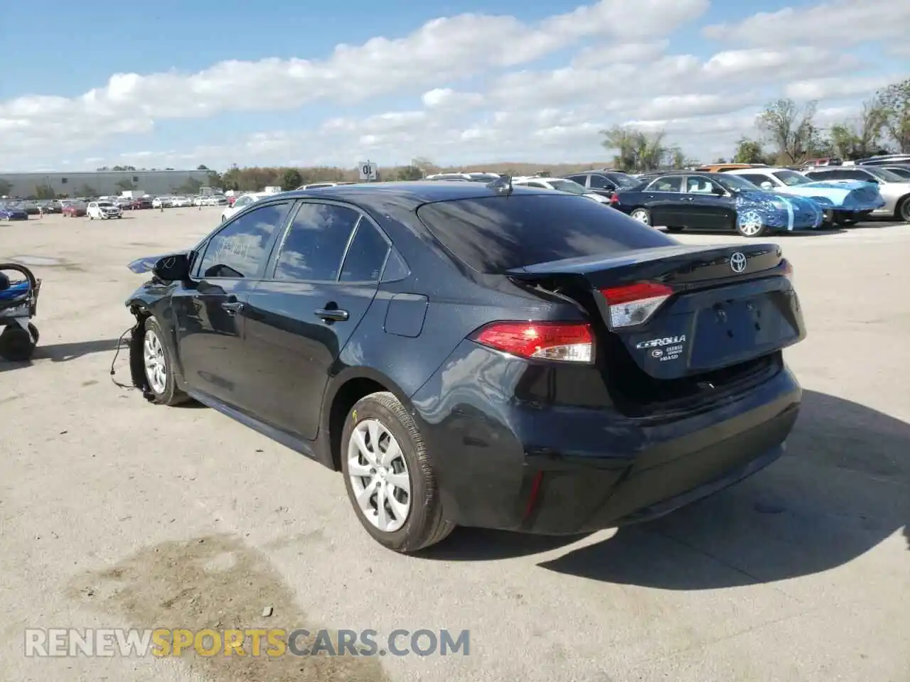 3 Photograph of a damaged car JTDEPRAE7LJ097051 TOYOTA COROLLA 2020