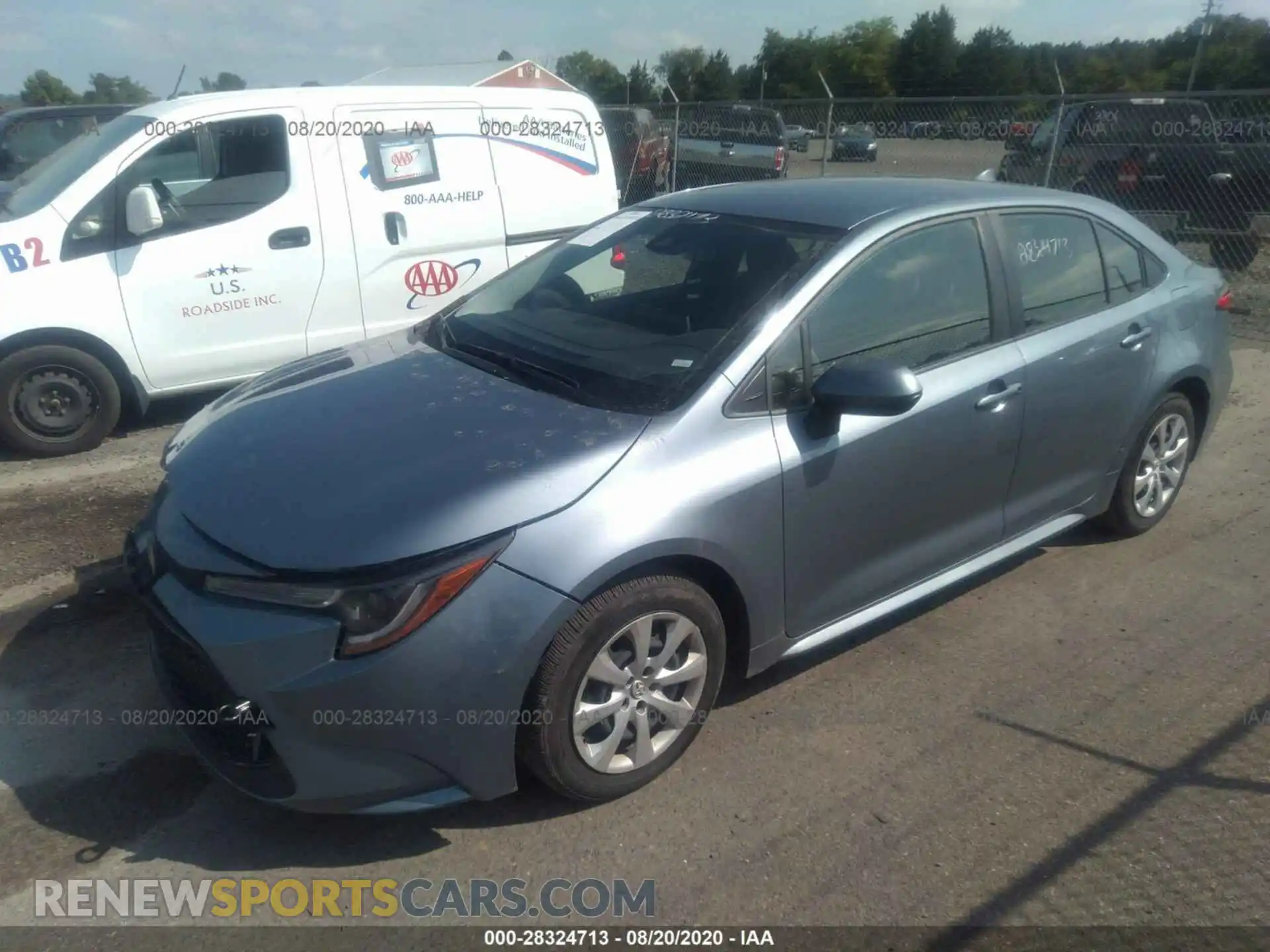2 Photograph of a damaged car JTDEPRAE7LJ099740 TOYOTA COROLLA 2020