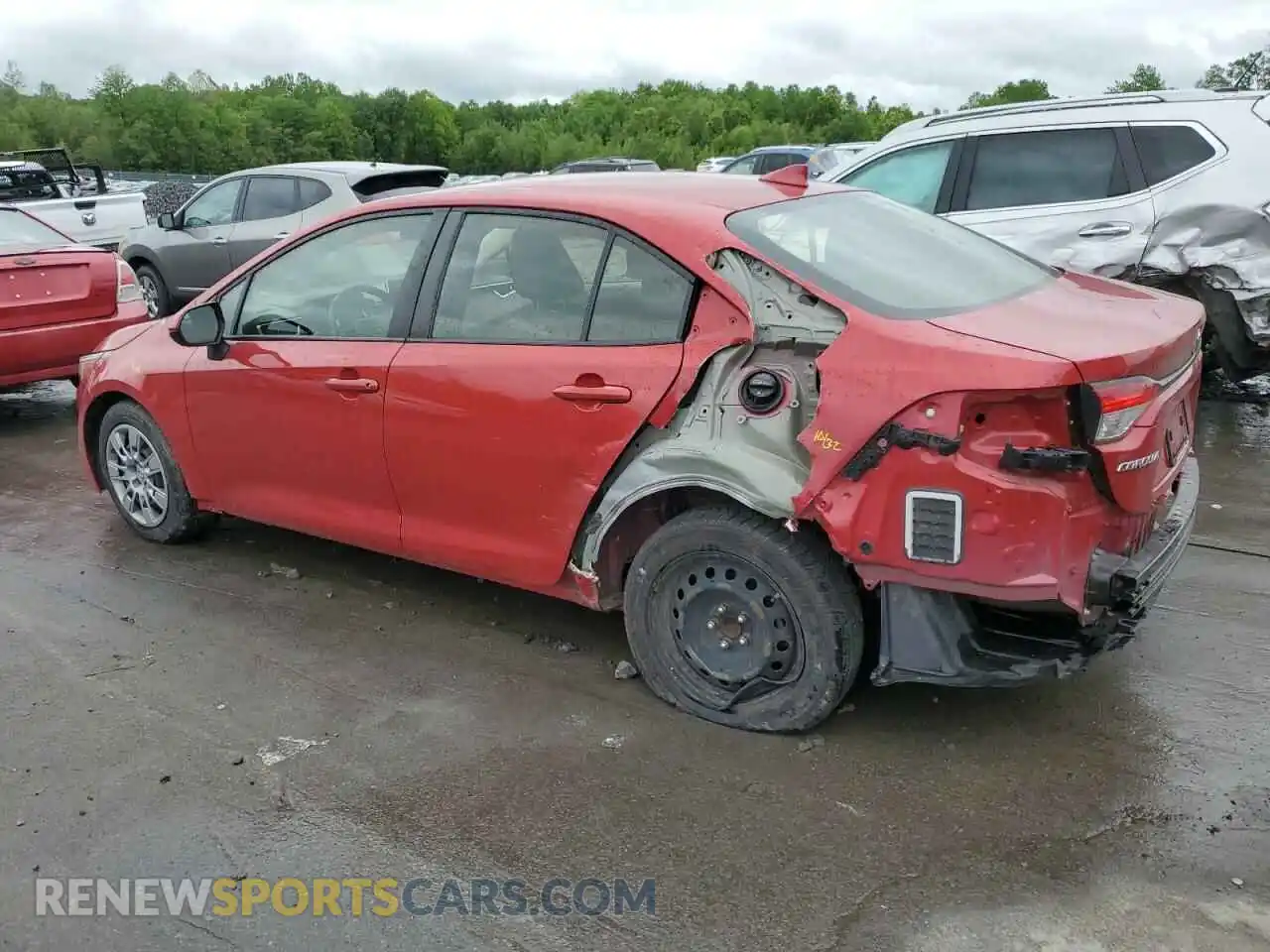 2 Photograph of a damaged car JTDEPRAE7LJ100014 TOYOTA COROLLA 2020