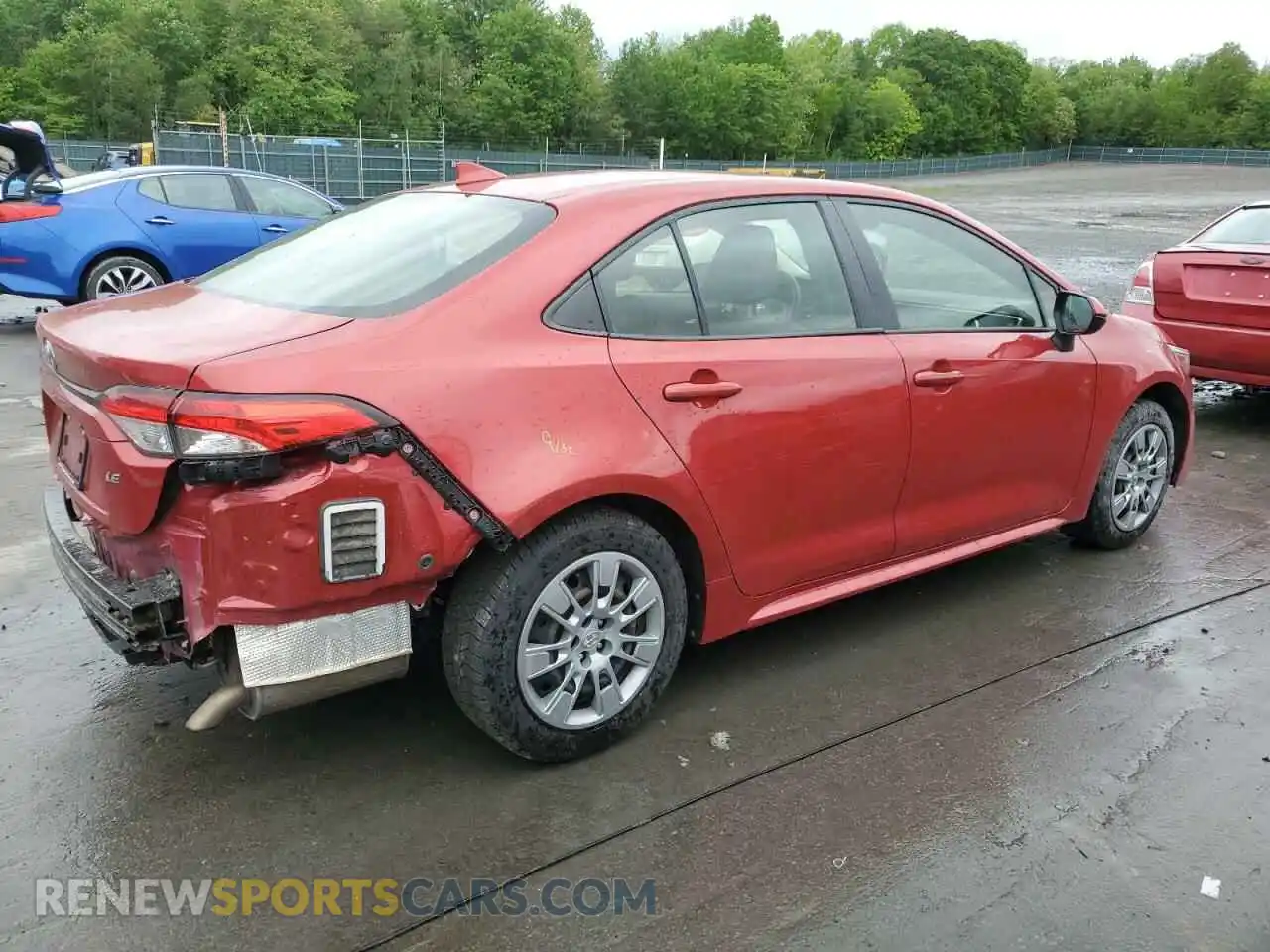3 Photograph of a damaged car JTDEPRAE7LJ100014 TOYOTA COROLLA 2020