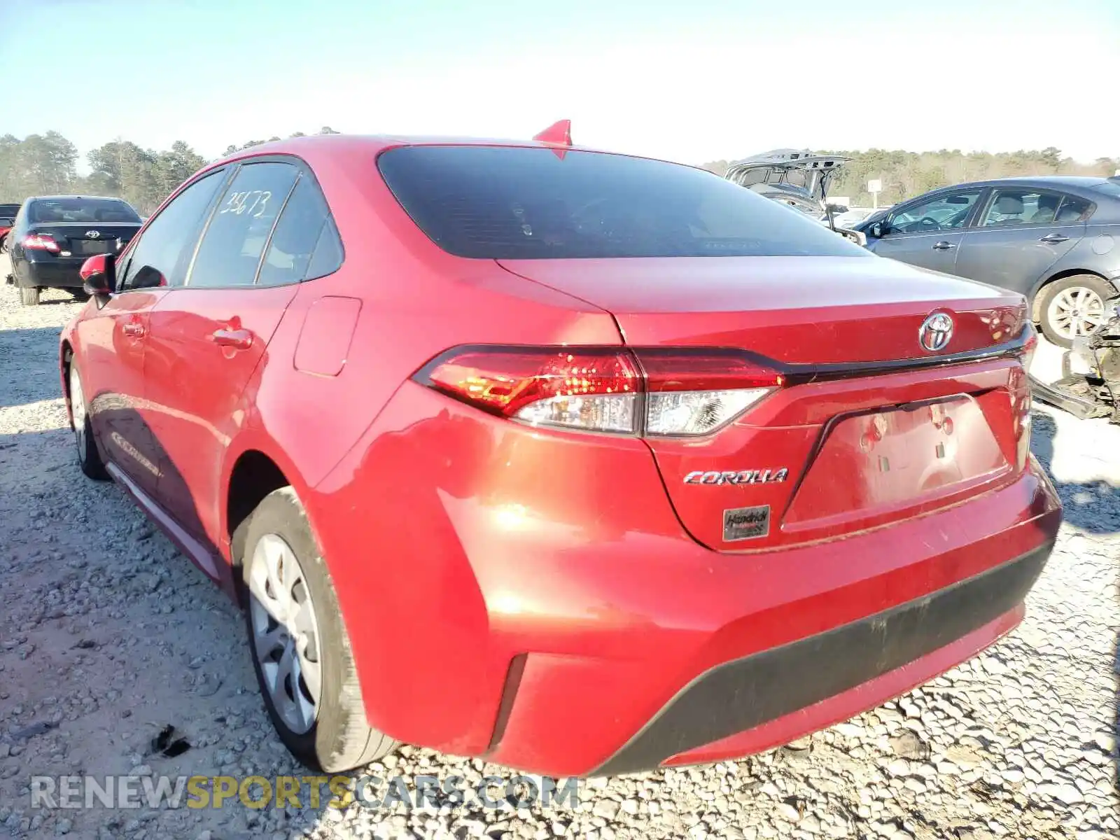 3 Фотография поврежденного автомобиля JTDEPRAE7LJ101258 TOYOTA COROLLA 2020