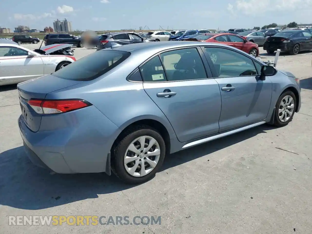 3 fotografías del automóvil dañado JTDEPRAE7LJ112048 TOYOTA COROLLA 2020