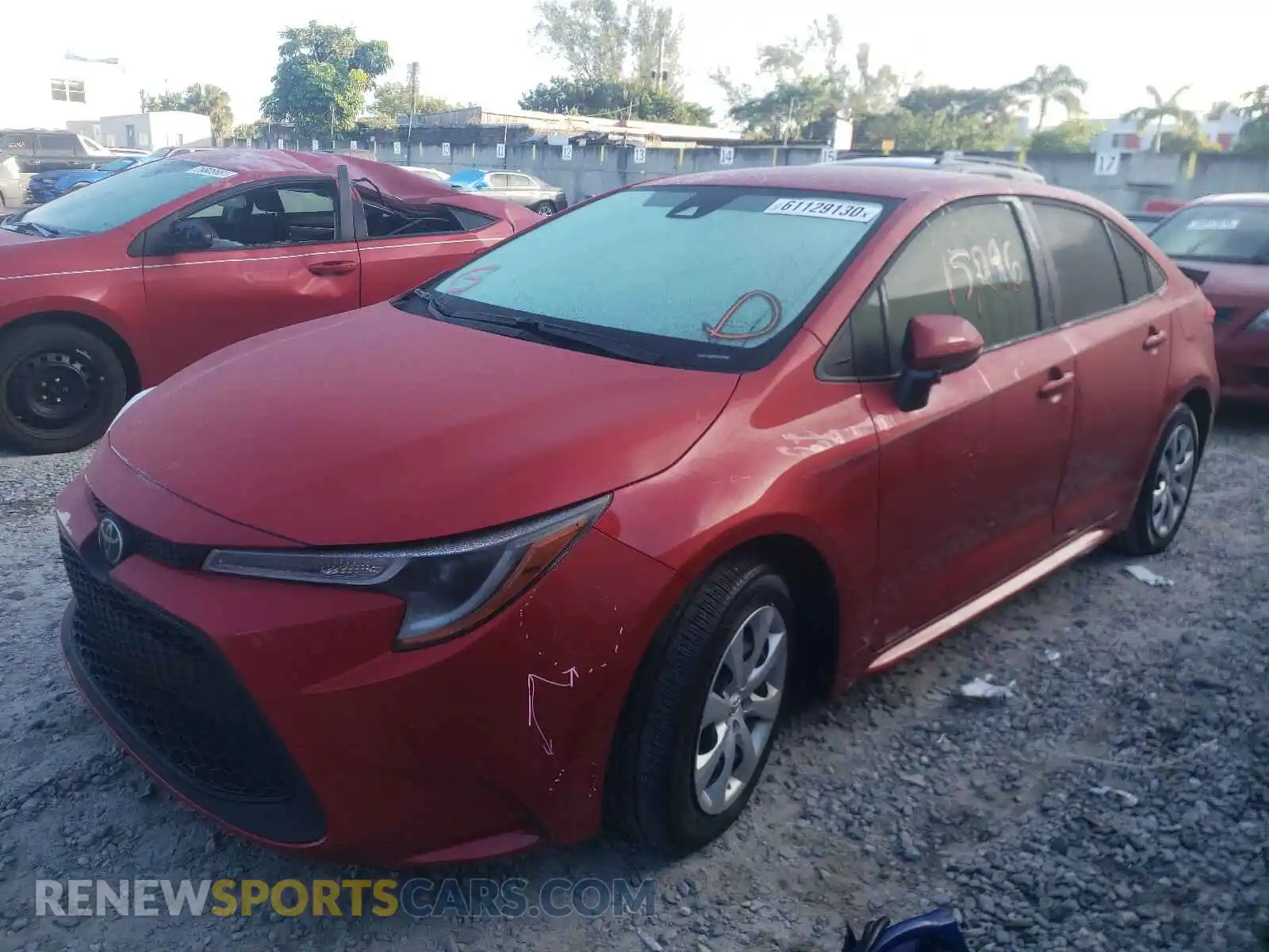2 Photograph of a damaged car JTDEPRAE8LJ001086 TOYOTA COROLLA 2020