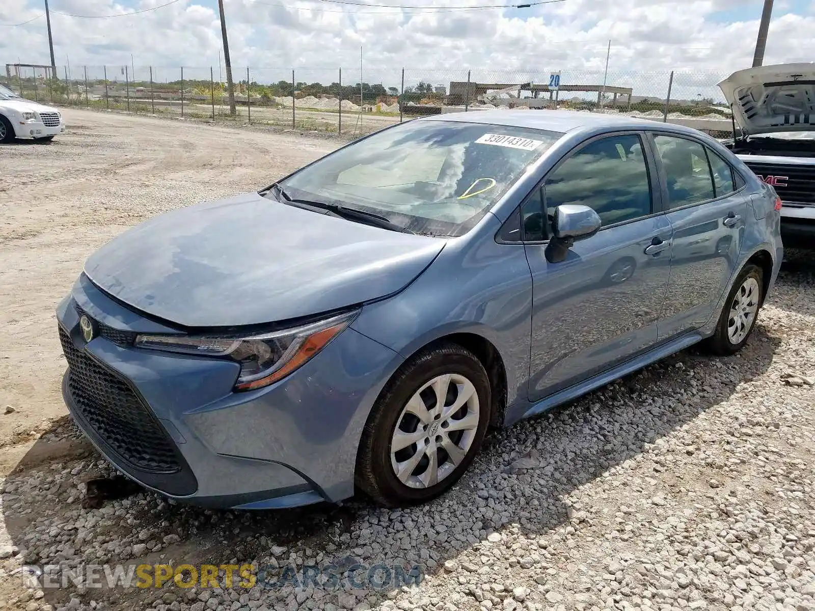 2 Photograph of a damaged car JTDEPRAE8LJ004554 TOYOTA COROLLA 2020