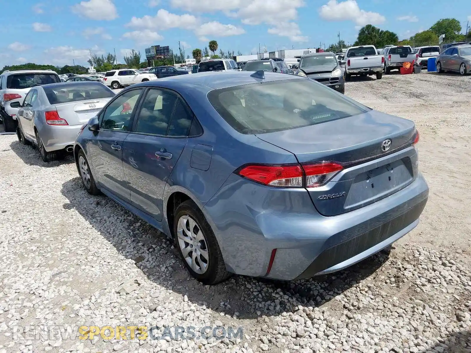 3 Photograph of a damaged car JTDEPRAE8LJ004554 TOYOTA COROLLA 2020