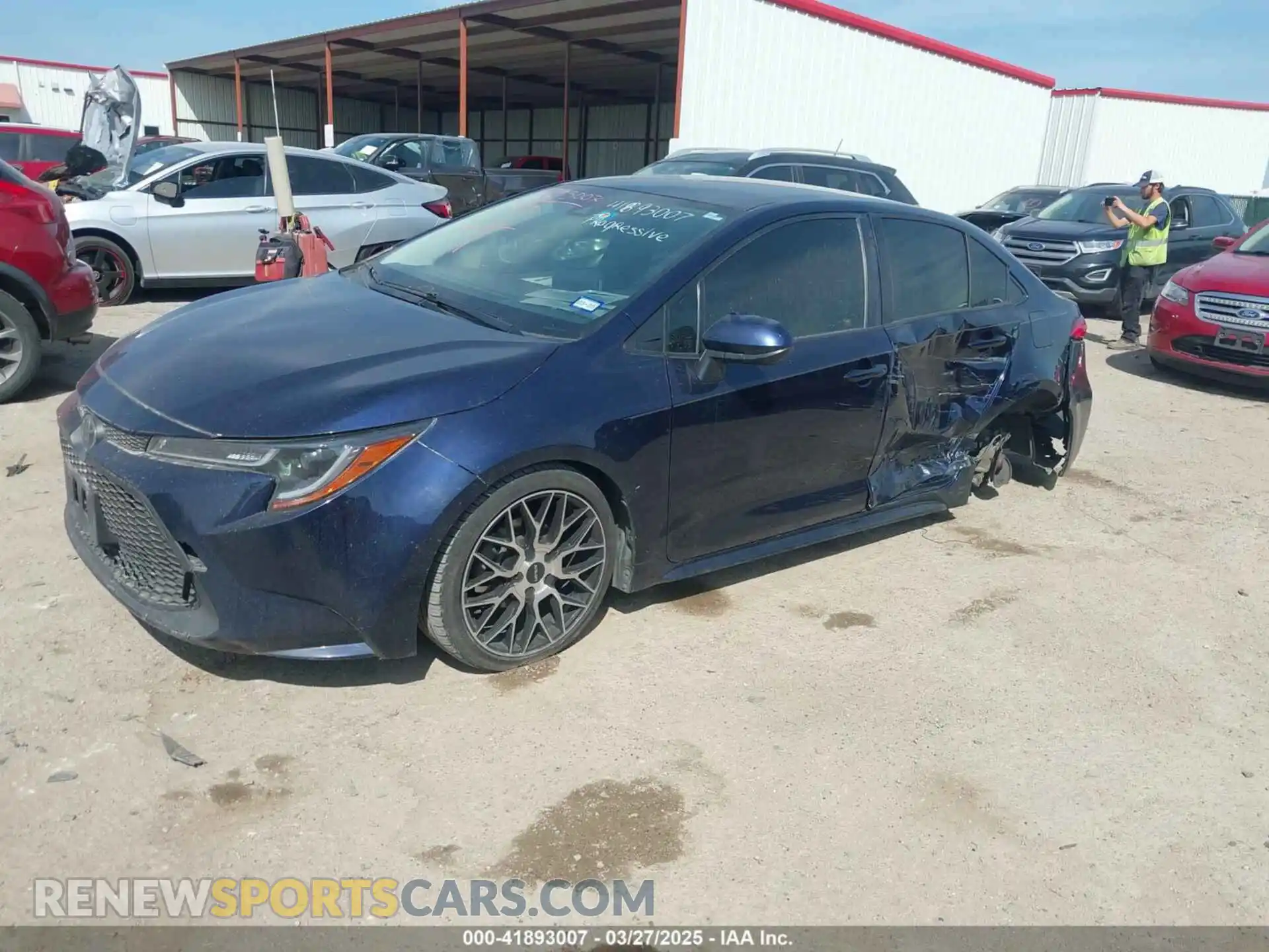 2 Photograph of a damaged car JTDEPRAE8LJ005185 TOYOTA COROLLA 2020