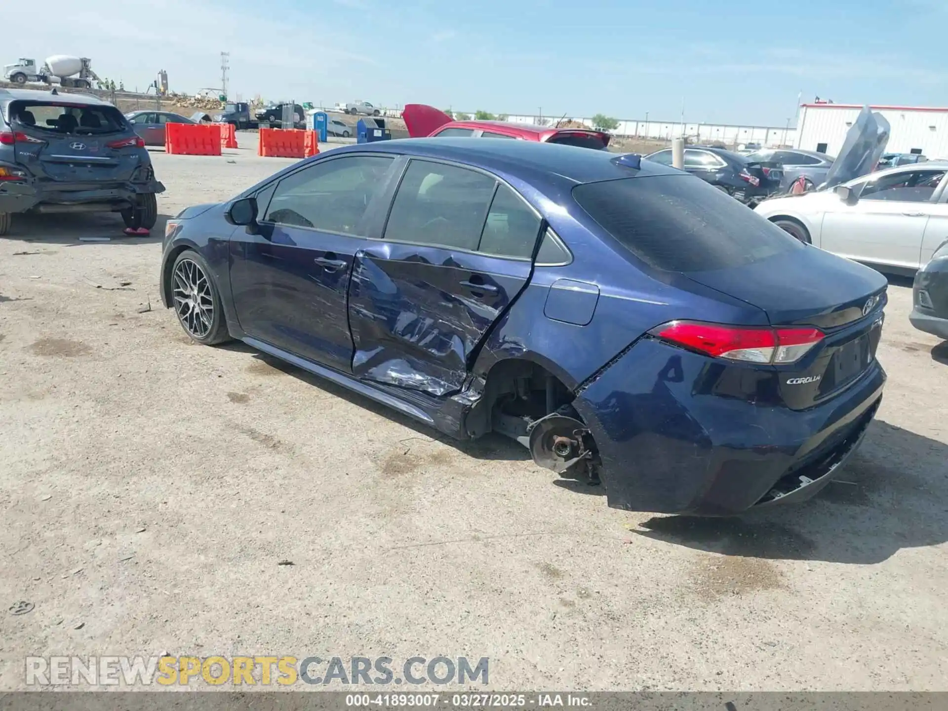 3 Photograph of a damaged car JTDEPRAE8LJ005185 TOYOTA COROLLA 2020