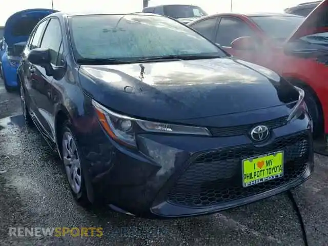 1 Photograph of a damaged car JTDEPRAE8LJ018342 TOYOTA COROLLA 2020