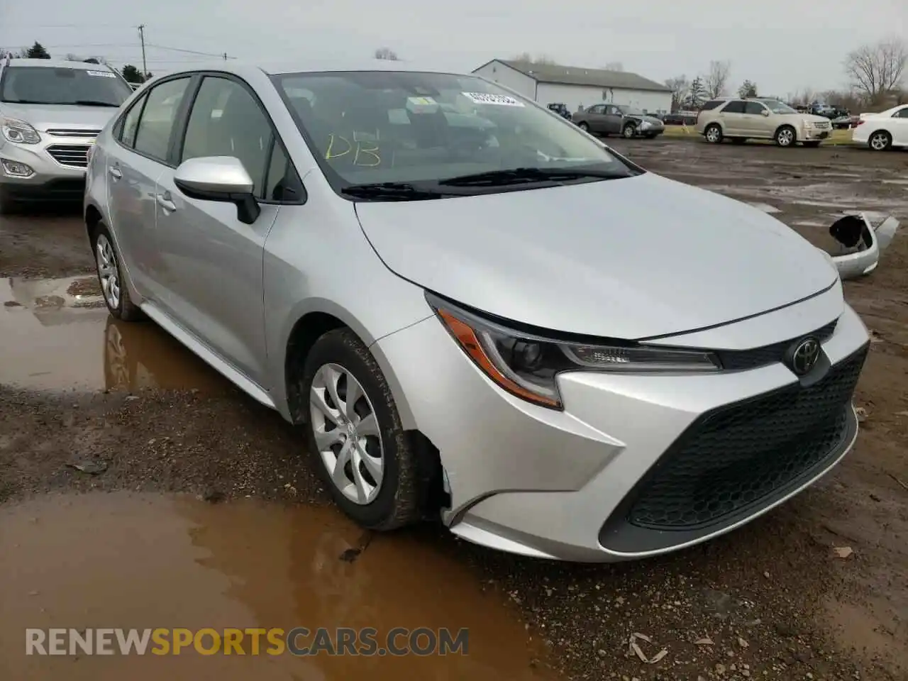 1 Photograph of a damaged car JTDEPRAE8LJ023072 TOYOTA COROLLA 2020
