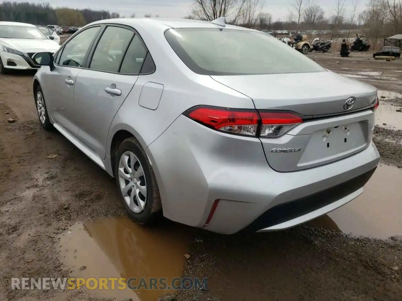 3 Photograph of a damaged car JTDEPRAE8LJ023072 TOYOTA COROLLA 2020