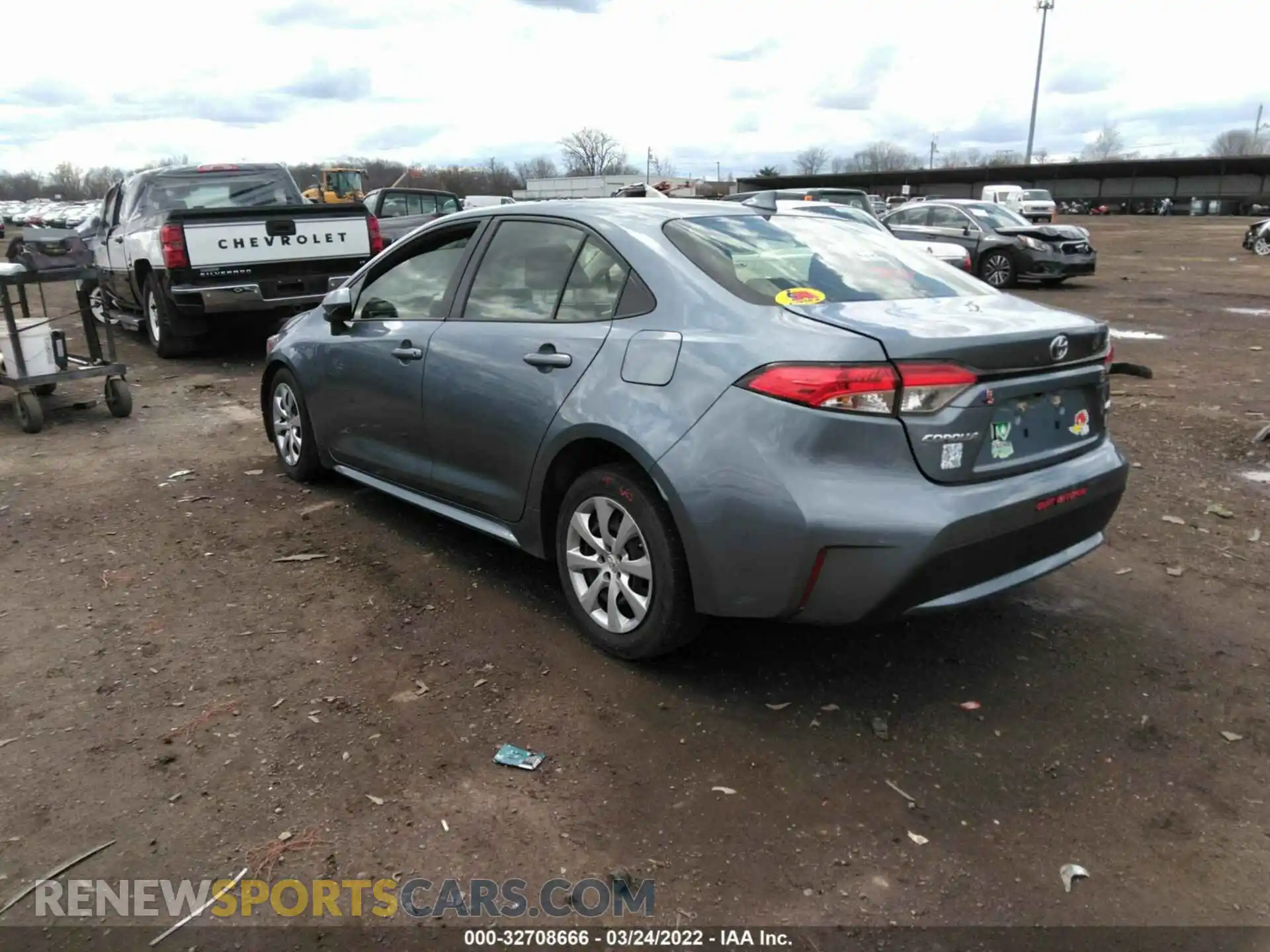 3 Photograph of a damaged car JTDEPRAE8LJ028451 TOYOTA COROLLA 2020