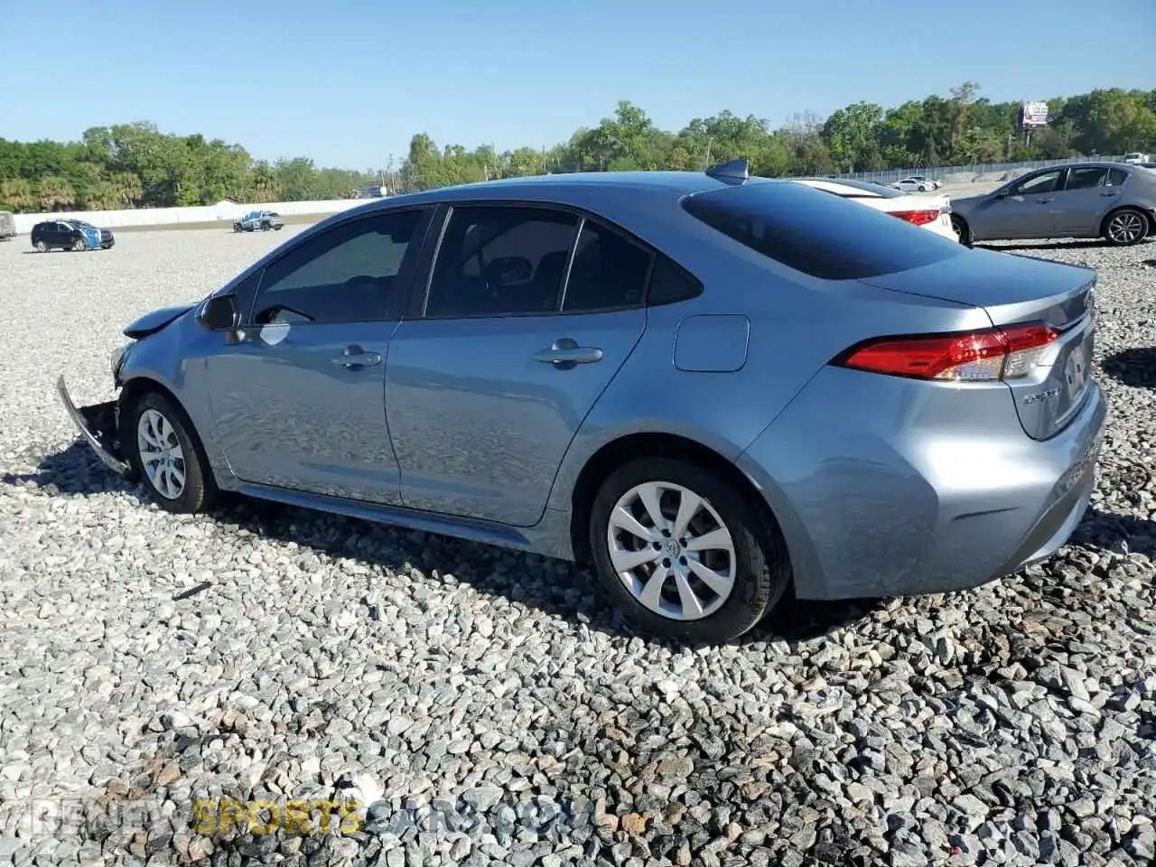 2 Photograph of a damaged car JTDEPRAE8LJ030202 TOYOTA COROLLA 2020