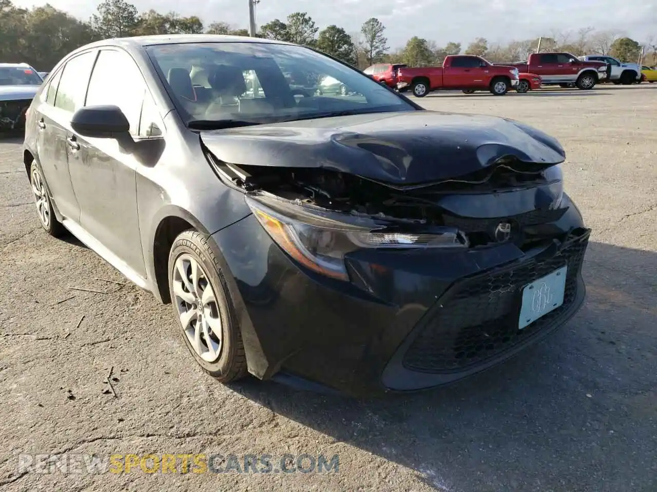 1 Photograph of a damaged car JTDEPRAE8LJ035948 TOYOTA COROLLA 2020