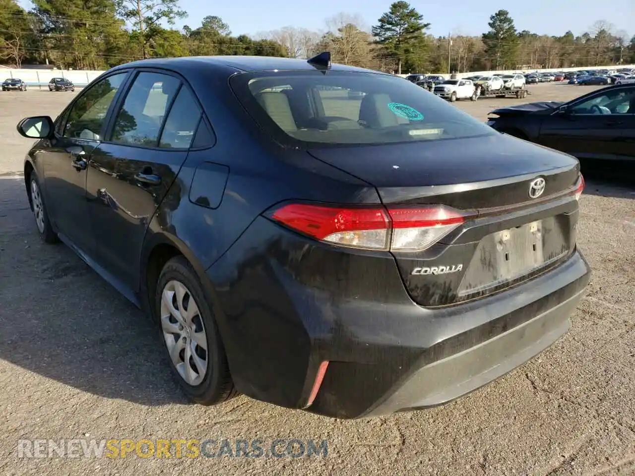 3 Photograph of a damaged car JTDEPRAE8LJ035948 TOYOTA COROLLA 2020