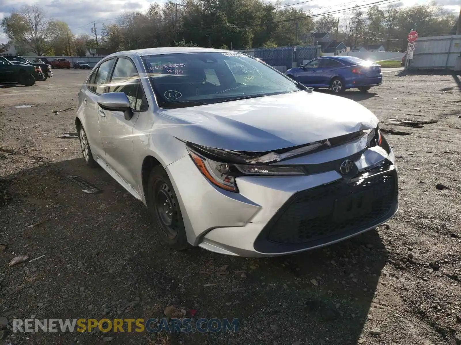 1 Photograph of a damaged car JTDEPRAE8LJ036100 TOYOTA COROLLA 2020