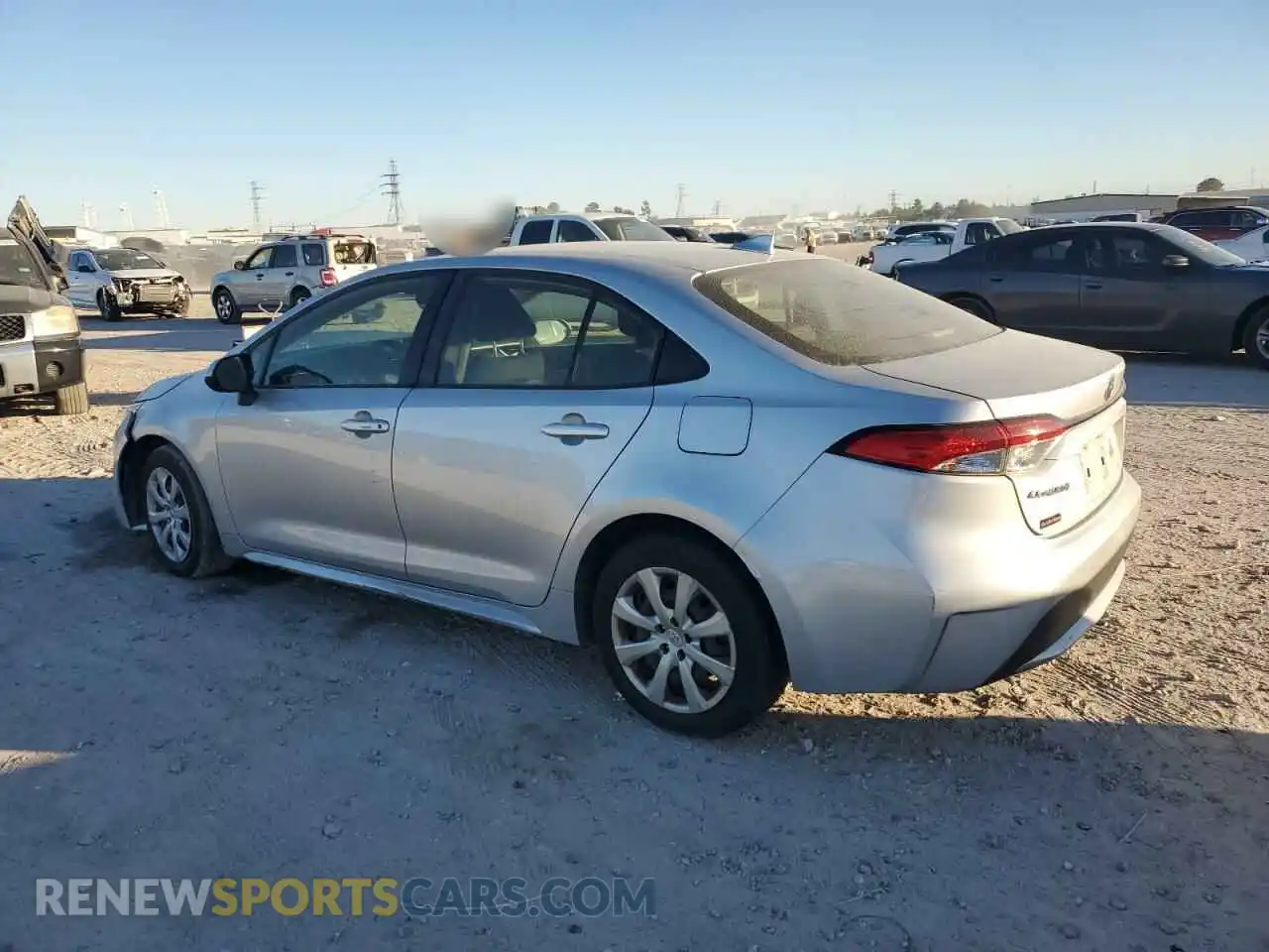 2 Photograph of a damaged car JTDEPRAE8LJ036498 TOYOTA COROLLA 2020