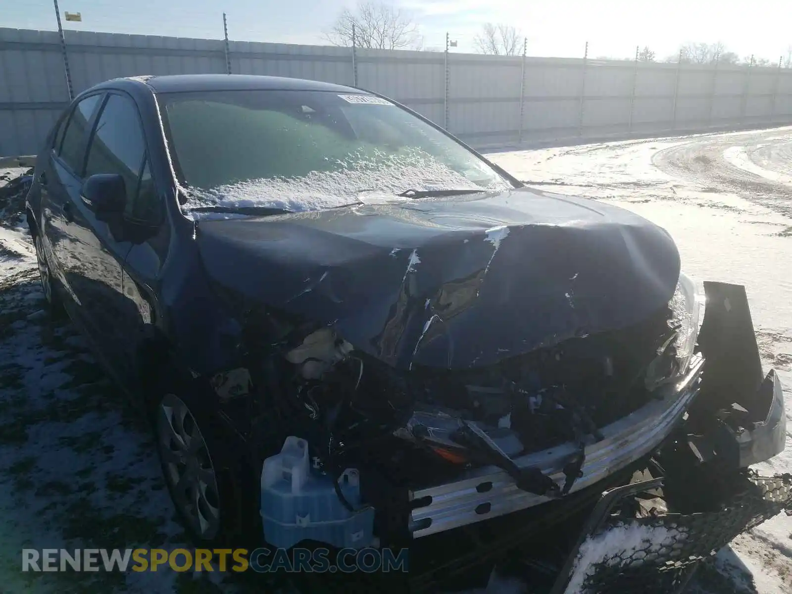 1 Photograph of a damaged car JTDEPRAE8LJ044990 TOYOTA COROLLA 2020