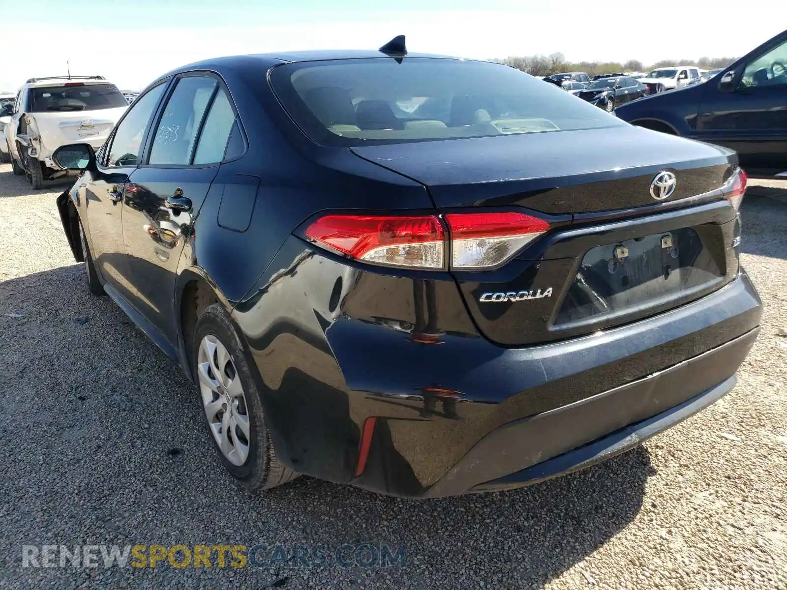 3 Photograph of a damaged car JTDEPRAE8LJ051616 TOYOTA COROLLA 2020