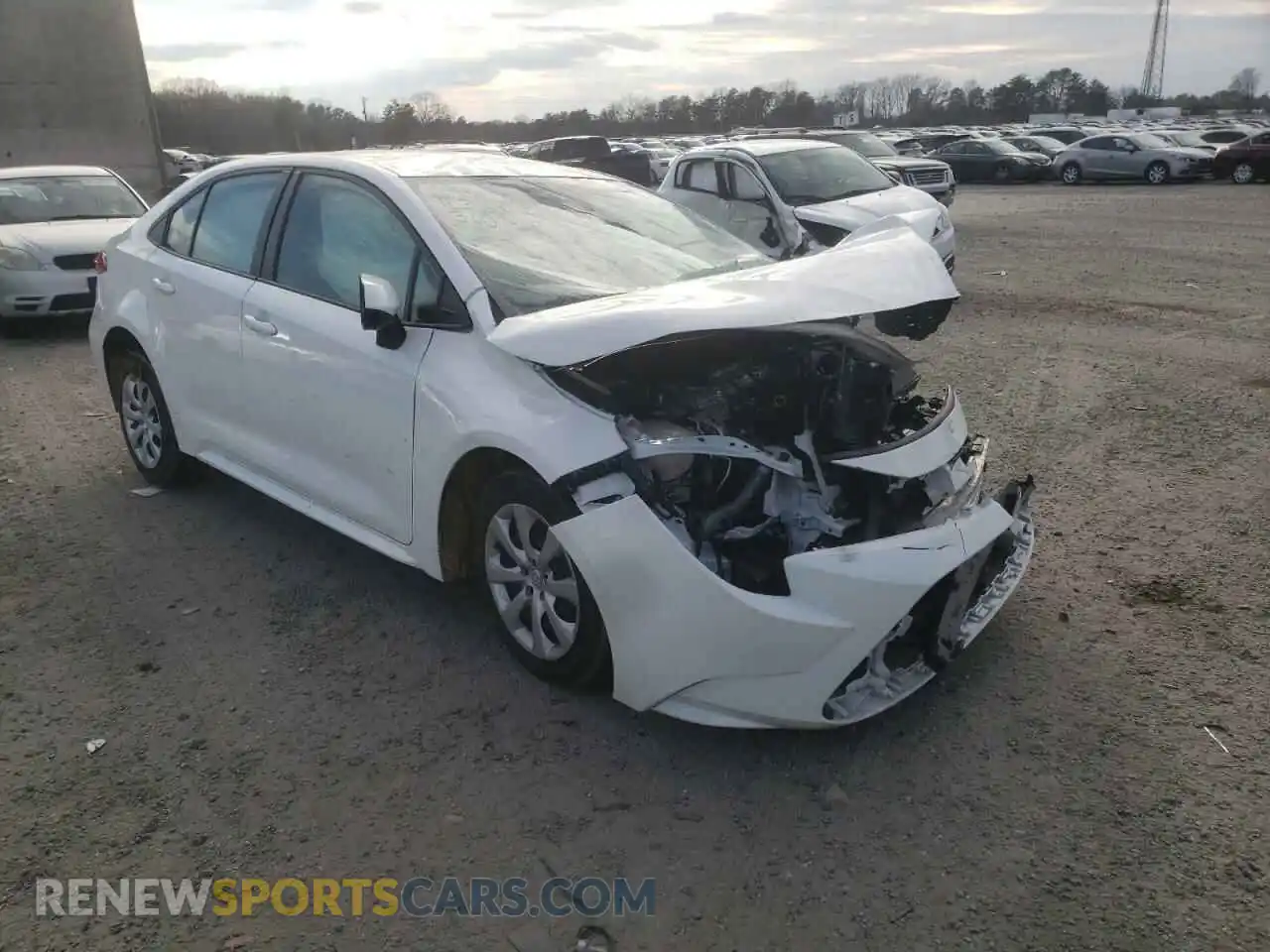1 Photograph of a damaged car JTDEPRAE8LJ059232 TOYOTA COROLLA 2020