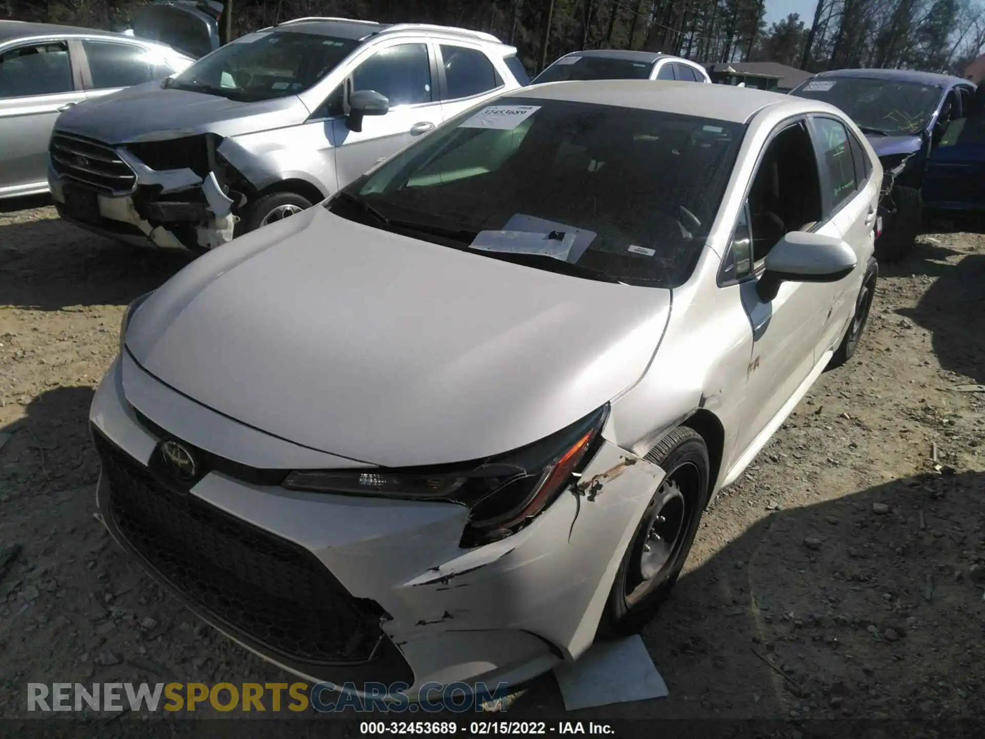2 Photograph of a damaged car JTDEPRAE8LJ059604 TOYOTA COROLLA 2020