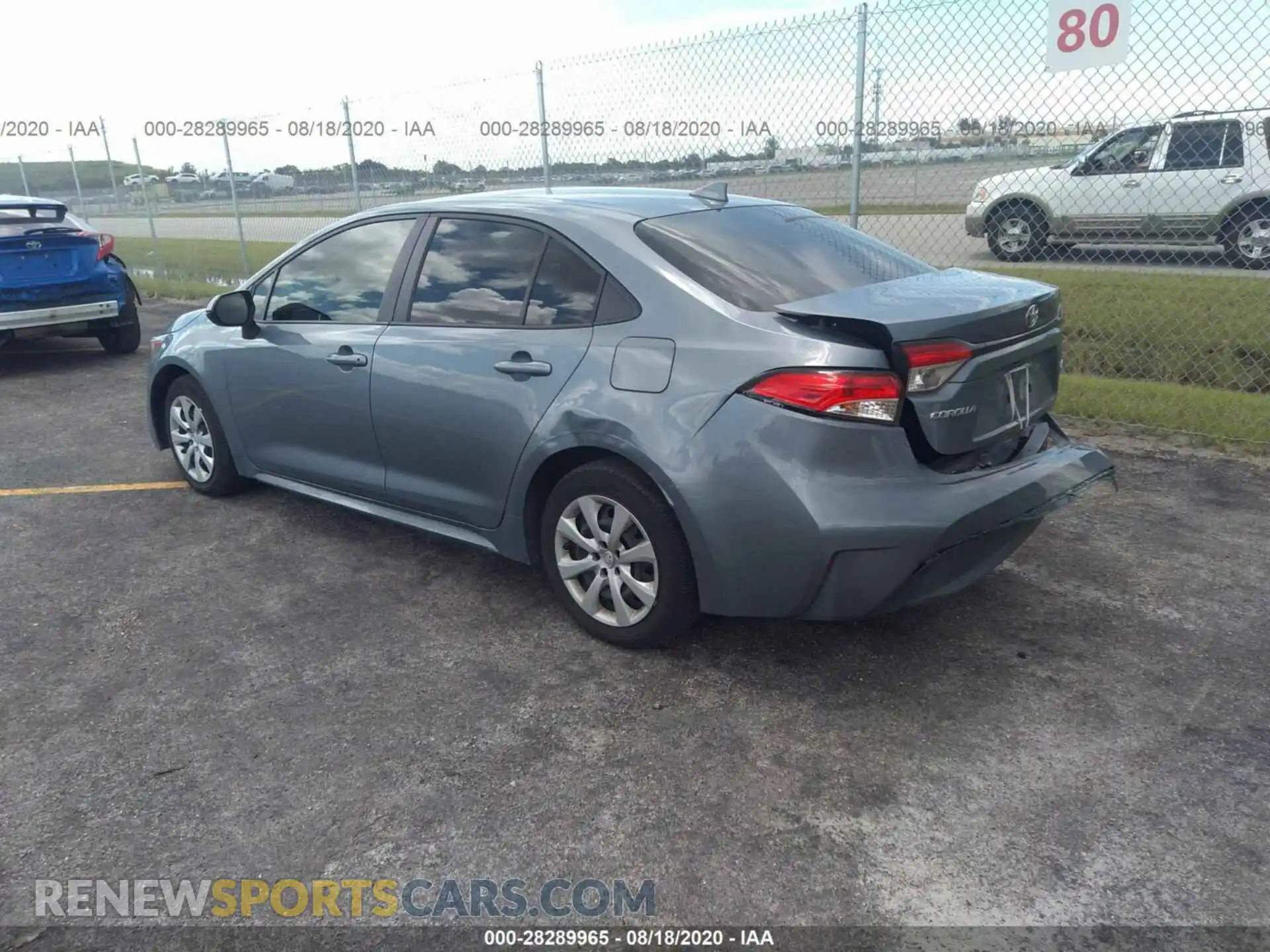 3 Photograph of a damaged car JTDEPRAE8LJ063684 TOYOTA COROLLA 2020