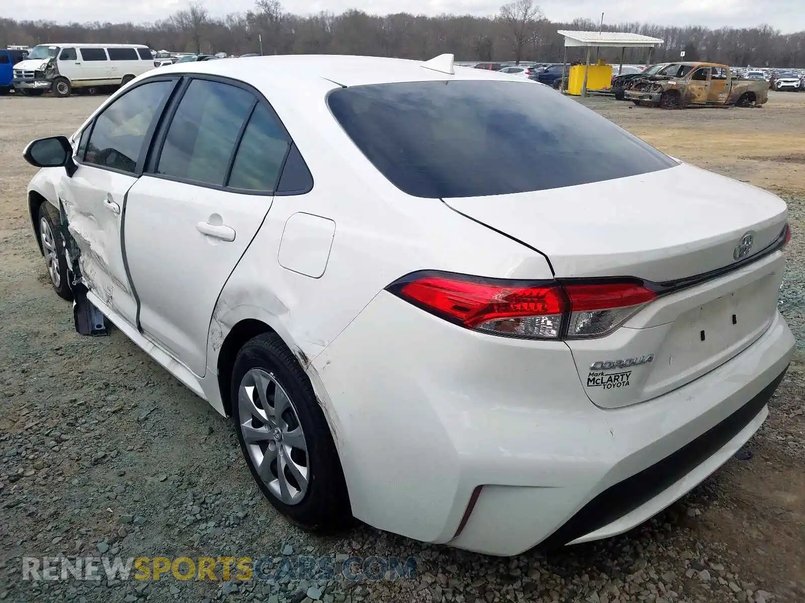 3 Photograph of a damaged car JTDEPRAE8LJ078055 TOYOTA COROLLA 2020