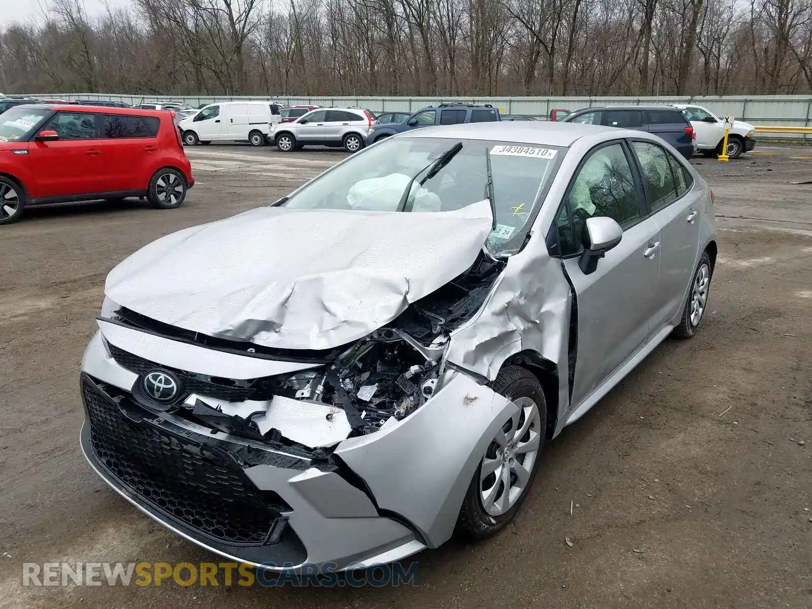2 Photograph of a damaged car JTDEPRAE8LJ091081 TOYOTA COROLLA 2020