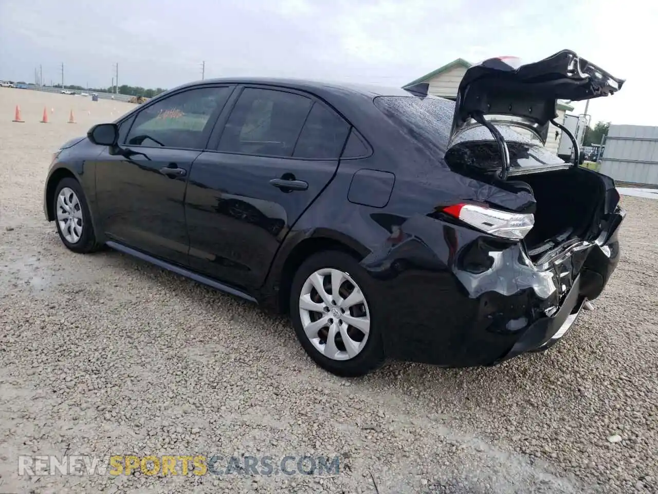 2 Photograph of a damaged car JTDEPRAE8LJ098404 TOYOTA COROLLA 2020