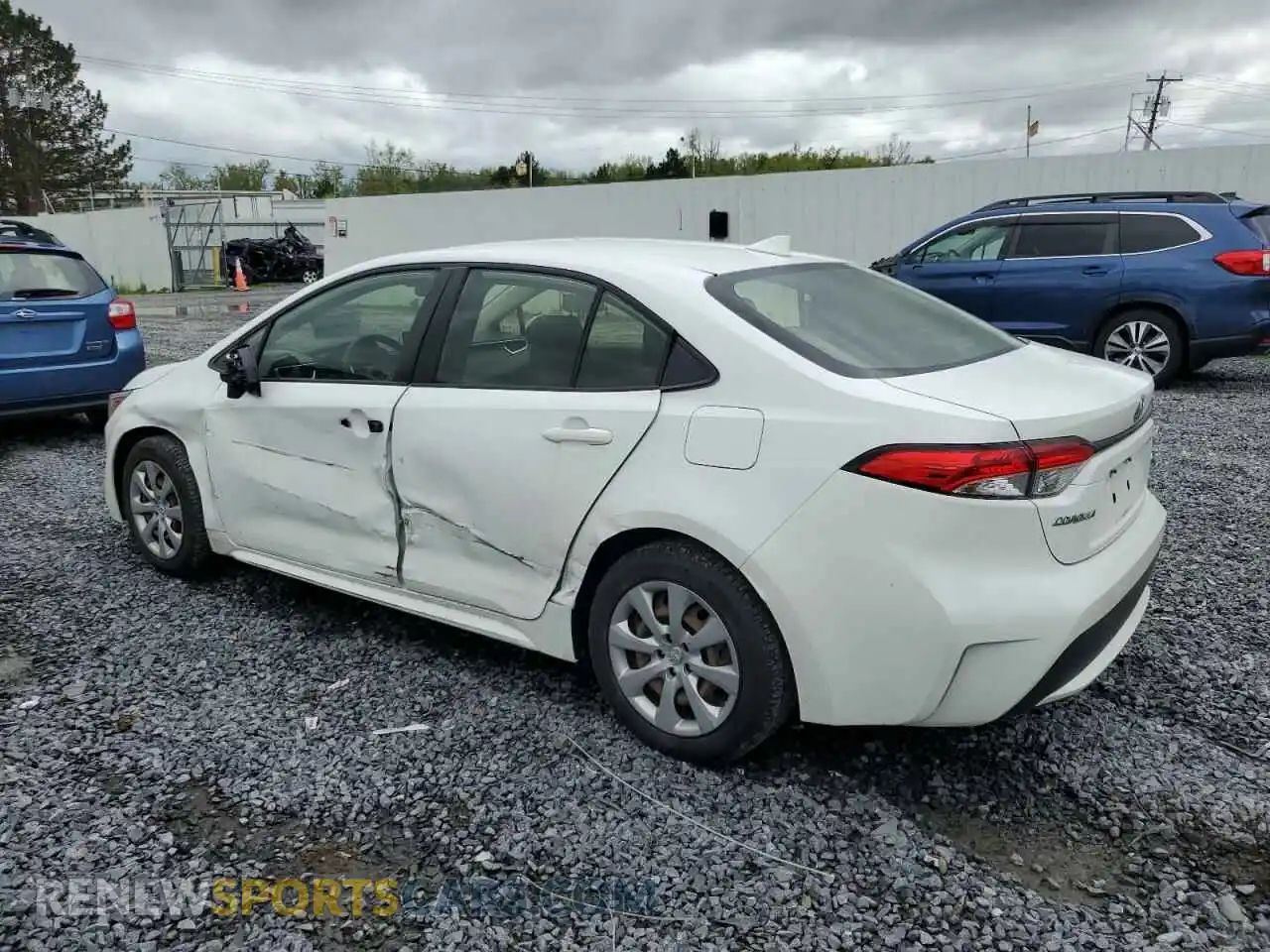 2 Photograph of a damaged car JTDEPRAE8LJ101477 TOYOTA COROLLA 2020
