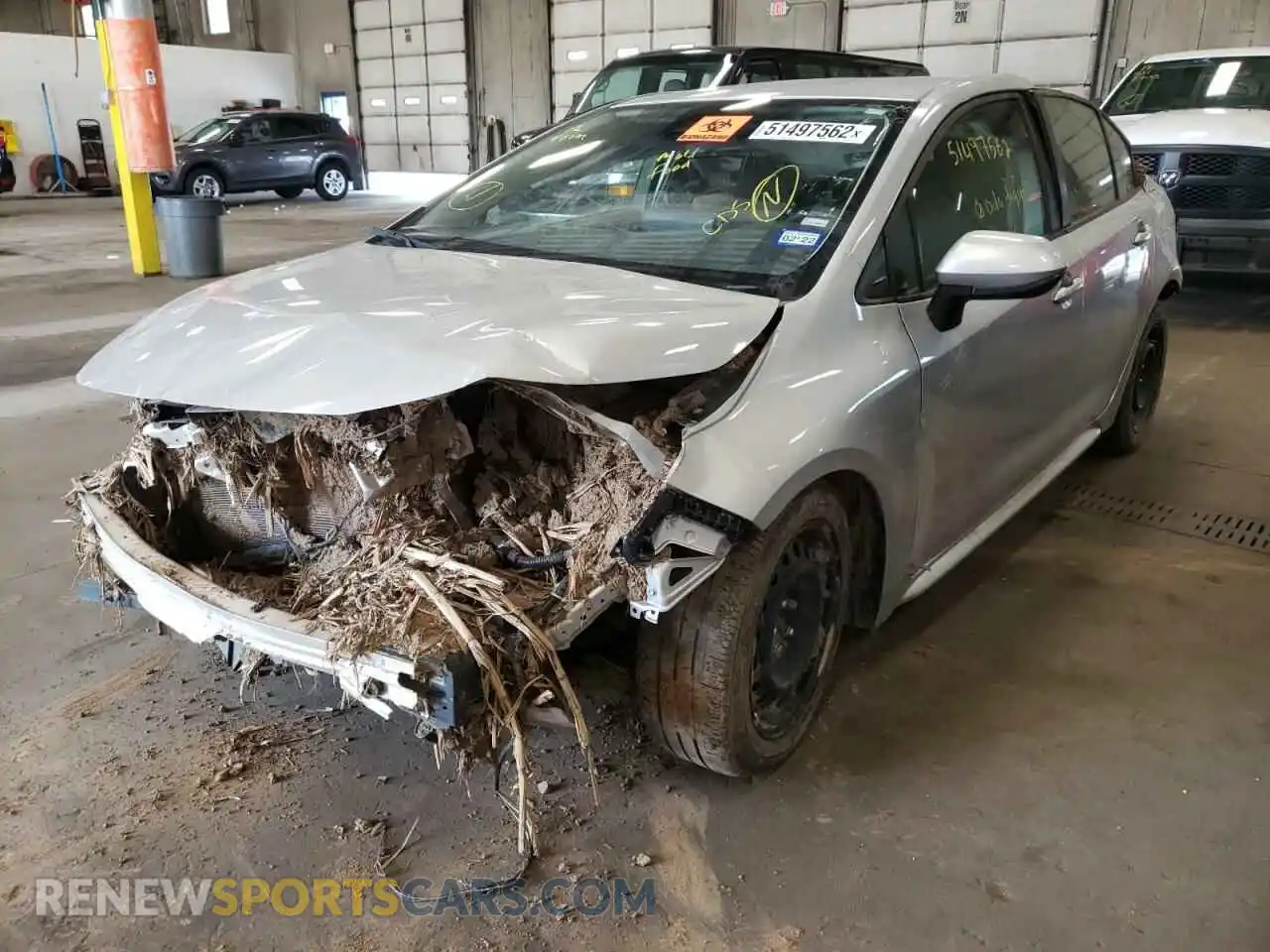 2 Photograph of a damaged car JTDEPRAE8LJ103438 TOYOTA COROLLA 2020
