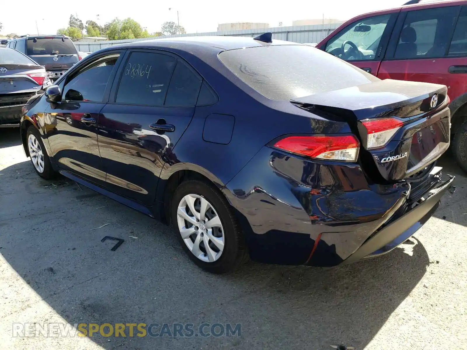3 Photograph of a damaged car JTDEPRAE8LJ113032 TOYOTA COROLLA 2020