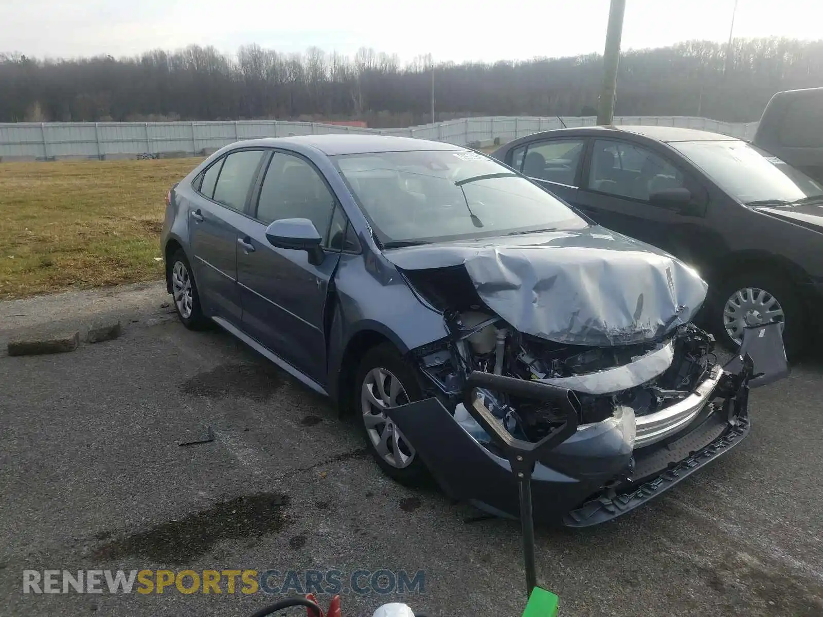 1 Photograph of a damaged car JTDEPRAE9LJ000643 TOYOTA COROLLA 2020