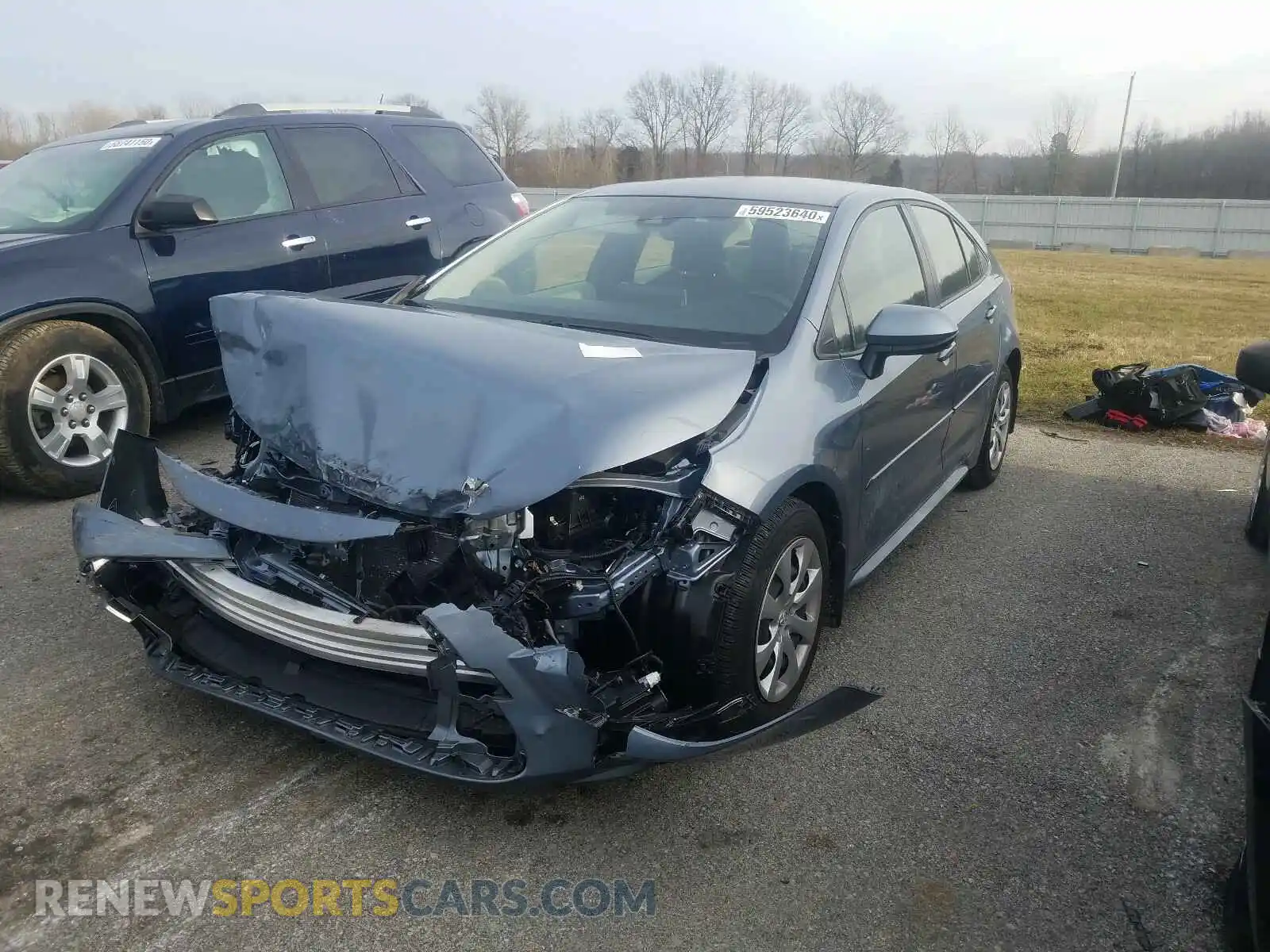 2 Photograph of a damaged car JTDEPRAE9LJ000643 TOYOTA COROLLA 2020