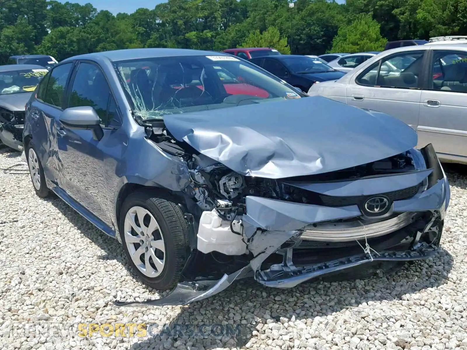 1 Photograph of a damaged car JTDEPRAE9LJ004093 TOYOTA COROLLA 2020