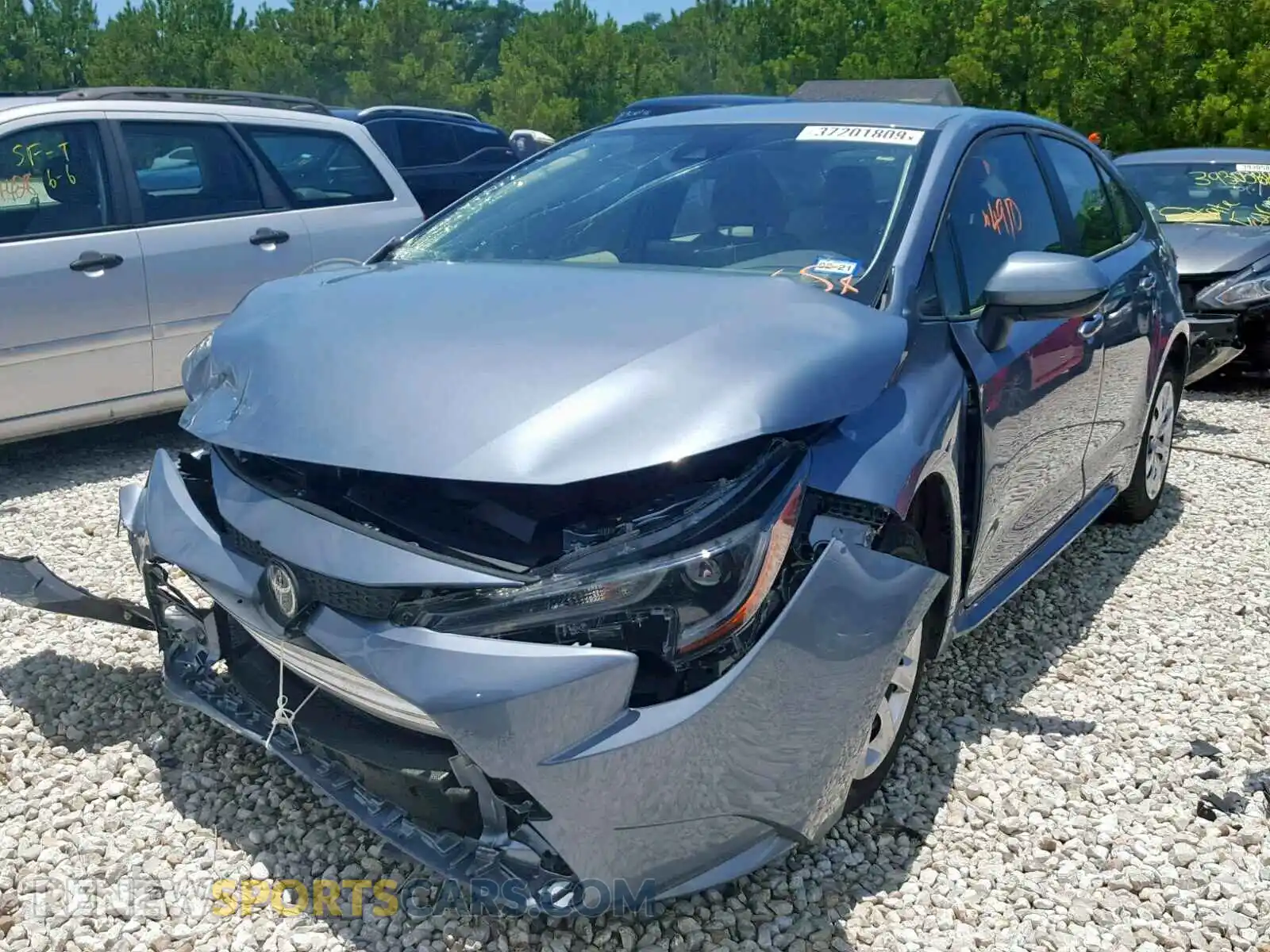 2 Photograph of a damaged car JTDEPRAE9LJ004093 TOYOTA COROLLA 2020